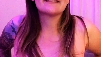 Leann, brunette amateur with huge tits solo