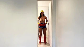 Fuck the Big-Titted Ebony Girl Next Door with Magic App