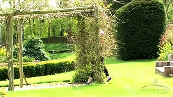 Hairy Milf Maria Fucks in Nature and Pool