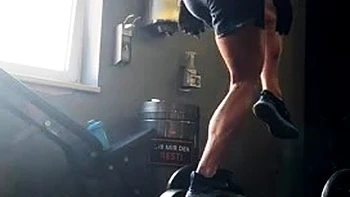 Nikita Kinka's hardcore gym femdom training