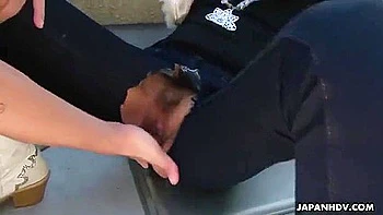 Arab Brunette Teen Fucked With Toys Outdoors