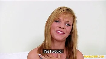 Shy Blonde Gets Fucked in Casting Session