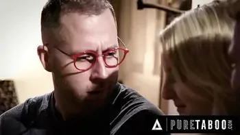 PURE TABOO Freaky Neighbors Take Advantage Of Teen Eliza Eves Kindness By Fucking Her In Threesome