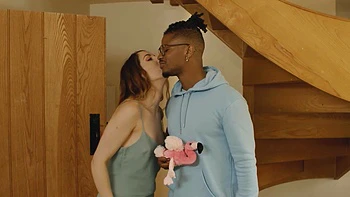 Blonde Romeo's Blue Honey Drips During Crazy BJ