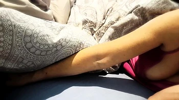 Mother Satin Gives Cfnm Handjob POV