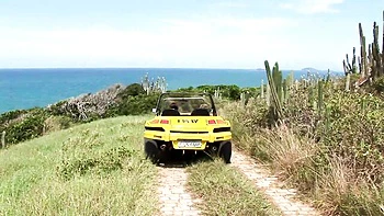 Tarra & Aneta's Pantyhose Lesbian Fingering 69 Outdoors