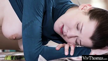 Cute Brunette Teen Lesbian Fingering and Rimming Orgasm