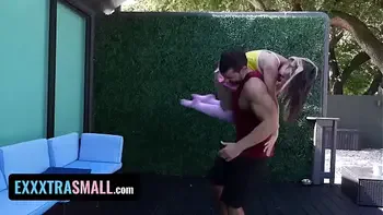 Exxxtra Small - Tiny Latina Teen With Puffy Nipples Violet Gems Gets Stuffed With Monster Cock