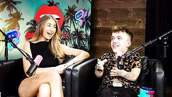 Blonde Pornstars Lily & Willow Blowjob Reality Talk