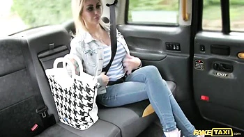 Sexy as hell blonde John Petty opens her shaved pussy for a big cock