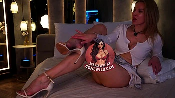 Russian Heel Goddess Long Legs Strut Stretch Tease