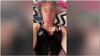 Pov Fucking With Hotwife In A Black Corset, Body Stockings And Red High Heels