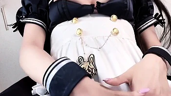 Amateur striptease and Solo masturbation