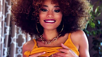 Skinny ebony teen Cecilia Lion gets fucked in doggy style by a hung bbc