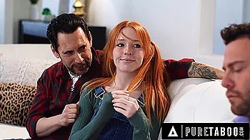 Creepy Social Worker Dominates Pregnant Teen 18+ Madi Collins With Her Stepdad - + 2