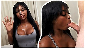 Facial Cumshot For Baddie Latina After Her Blowjob And Hardcore Fuck