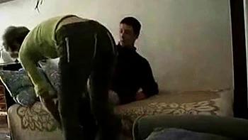 First a blowjob then they fuck: Amateur, Couple  Clothes Porn