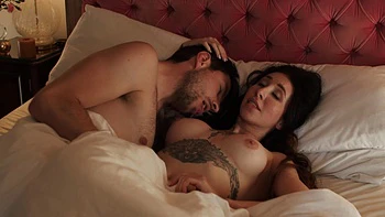 Marcus plows Esluna's tight MILF body in a steamy bedroom session
