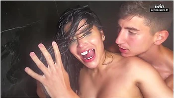 Yasmina Khan And Sara Retali Fuck The Cameraman In The Shower In A Spontaneous Threesome