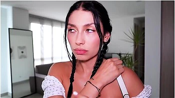 My Sexy Stepsister Wanted To Lose Her Ass Virginity With Me - Anal Play Colombian Babe