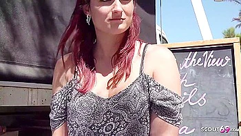 Redhead 18yo Girl Cheating Bf With Fornicate On Pool At Holiday Pickup